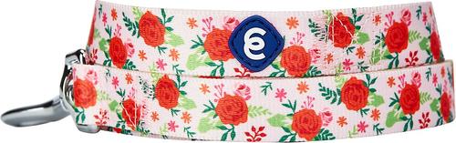 Show full view: Blueberry Pet Essentials Spring Scent Inspired Garden Floral Dog Leash, Baby Pink, Large: 4-ft long, 1-in wide slide 3 of 4