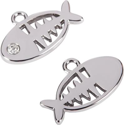 Show full view: Blueberry Pet Fish Print Handmade Breakaway Bow Tie Personalized Cat Collar, Small: 9 to 13-in neck, 3/8-in wide slide 6 of 10