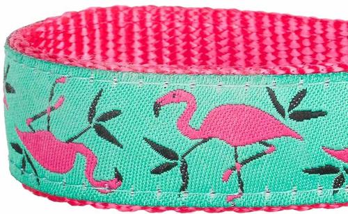Show full view: Blueberry Pet Flamingo Personalized Standard Dog Leash, Medium: 5-ft long, 3/4-in wide slide 3 of 5