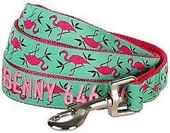 Blueberry Pet Flamingo Personalized Standard Dog Leash, Small: 5-ft long, 5/8-in wide