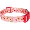 Show in main carousel: Blueberry Pet Floral Prints Polyester Dog Collar, Floral Rose Baby Pink, X-Small: 7.5 to 10-in neck, 3/8-in wide slide 3 of 10