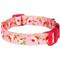 Show in main carousel: Blueberry Pet Floral Prints Polyester Dog Collar, Floral Rose Baby Pink, X-Small: 7.5 to 10-in neck, 3/8-in wide slide 6 of 10