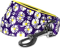 Blueberry Pet Floral Prints Polyester Dog Leash, Daisy, Medium: 5-ft long, 3/4-in wide