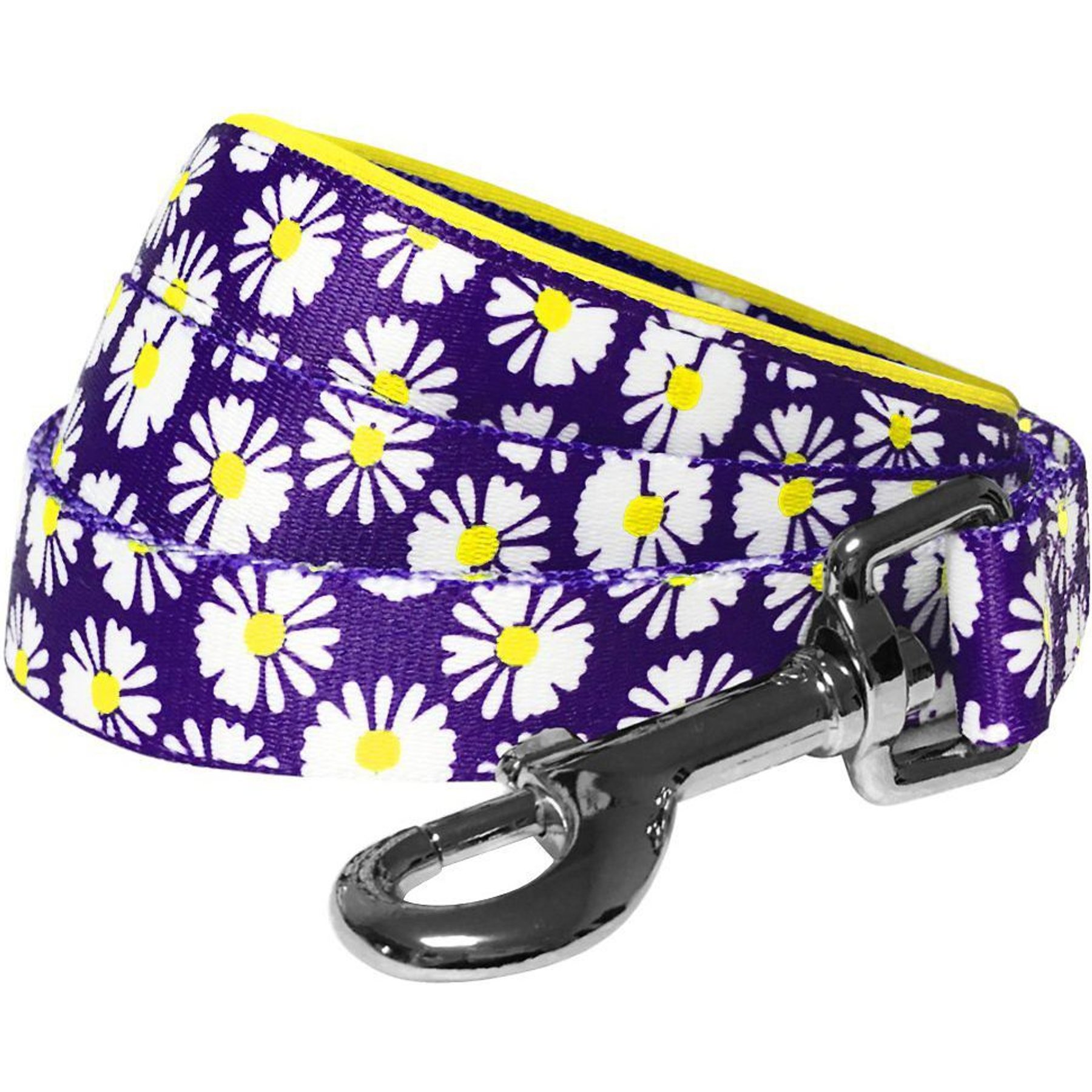 Blueberry Pet Floral Prints Polyester Dog Leash, Daisy, Medium: 5-ft long, 3/4-in wide