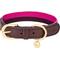 Show in main carousel: Blueberry Pet Genuine Leather & Polyester Combo Adjustable Dog Collar, Hot Pink/Purple, Medium: 15 to 18-in neck, 1-in wide slide 1 of 9