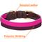 Show in main carousel: Blueberry Pet Genuine Leather & Polyester Combo Adjustable Dog Collar, Hot Pink/Purple, Medium: 15 to 18-in neck, 1-in wide slide 5 of 9