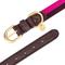 Show in main carousel: Blueberry Pet Genuine Leather & Polyester Combo Adjustable Dog Collar, Hot Pink/Purple, Small: 12 to 15-in neck, 3/4-in wide slide 6 of 9