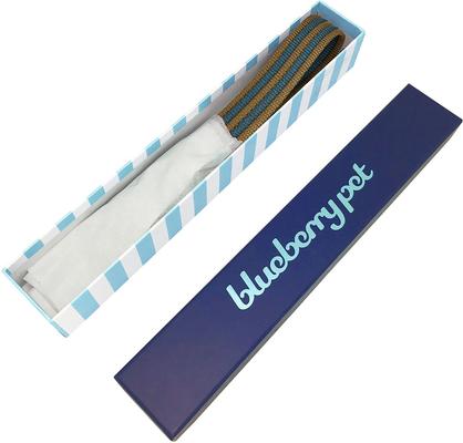 Show full view: Blueberry Pet Genuine Leather & Polyester Combo Adjustable Dog Collar, Navy/Olive, Small: 12 to 15-in neck, 3/4-in wide slide 8 of 10