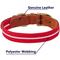 Show in main carousel: Blueberry Pet Genuine Leather & Polyester Combo Adjustable Dog Collar, Red/White, Large: 18 to 22-in neck, 1-in wide slide 5 of 8