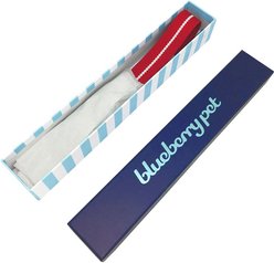 Blueberry Pet Genuine Leather & Polyester Combo Adjustable Dog Collar, Red/White, Medium: 15 to 18-in neck, 1-in wide slide 2 of 7