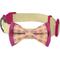 Show in main carousel: Blueberry Pet Heart & Stripe Handmade Detachable Bow Tie Personalized Dog Collar, Medium: 14.5 to 20-in neck 3/4-in wide slide 2 of 7