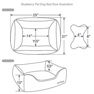 Show full view: Blueberry Pet Inspired Embroidery Paisley Bolster Dog Bed with Removable Cover, Tango Red, Small slide 8 of 9