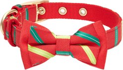 Blueberry Pet Luxurious Christmas Festival Striped Dog Collar, Medium