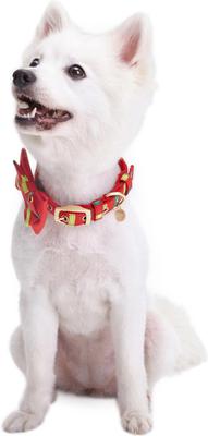 Show full view: Blueberry Pet Luxurious Christmas Festival Striped Dog Collar, Medium slide 5 of 9
