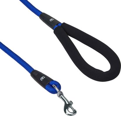 Show full view: Blueberry Pet Modern Iconic Padded Polyester Dog Collar & Leash Set, Indigo Blue, Medium: 14.5 to 20-in neck, 1/2-in wide slide 4 of 5