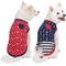 Show in main carousel: Blueberry Pet National Pride American Flag Cotton Personalized Dog T-Shirt, 2 count, 14-in slide 2 of 7