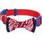 Show in main carousel: Blueberry Pet National Pride Handmade USA American Flag with Jacquard Weave Fabric Detachable Bow Tie Dog Collar, Red, Small: 12 to 16-in neck, 5/8-in wide slide 1 of 5