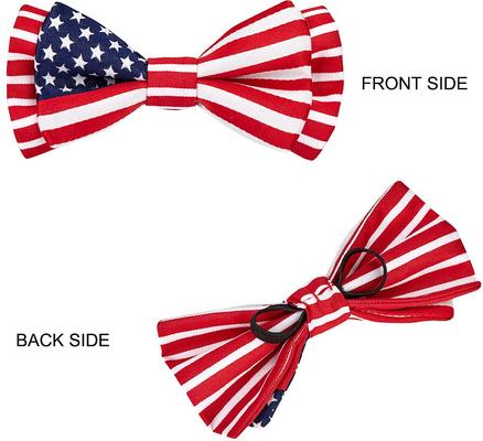 Show full view: Blueberry Pet National Pride USA Flag Personalized Dog Collar, Blue, Large: 18 to 26-in neck, 1-in wide slide 4 of 6