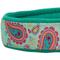 Show in main carousel: Blueberry Pet Paisley Print Polyester Dog Collar, Emerald Green, Large: 18 to 26-in neck, 1-in wide slide 4 of 8
