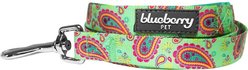 Blueberry Pet Paisley Print Polyester Dog Leash, Emerald Green, Large: 4-ft long, 1-in wide slide 2 of 5