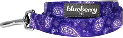 Blueberry Pet Paisley Print Polyester Dog Leash, Violet, Small: 5-ft long, 5/8-in wide slide 2 of 5