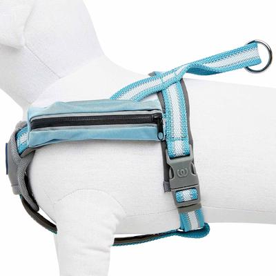 Show full view: Blueberry Pet Reflective Back to Basics Dog Harness Vest, Sky Blue, Small: 16.5 to 21-in chest slide 4 of 5