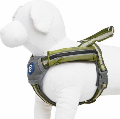 Show full view: Blueberry Pet Reflective Back to Basics No Pull Dog Harness Vest, Dark Olive, Medium: 21.5 to 26.75-in chest slide 3 of 5