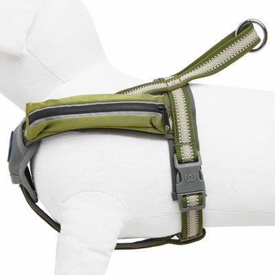 Show full view: Blueberry Pet Reflective Back to Basics No Pull Dog Harness Vest, Dark Olive, Medium: 21.5 to 26.75-in chest slide 4 of 5
