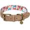 Show in main carousel: Blueberry Pet Shades of Rainbow Triangles Polyester Fabric Webbing & Soft Genuine Leather Dog Collar, Multicolor, Large: 18 to 22-in neck, 1-in wide slide 1 of 6