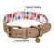 Show in main carousel: Blueberry Pet Shades of Rainbow Triangles Polyester Fabric Webbing & Soft Genuine Leather Dog Collar, Multicolor, Large: 18 to 22-in neck, 1-in wide slide 4 of 6