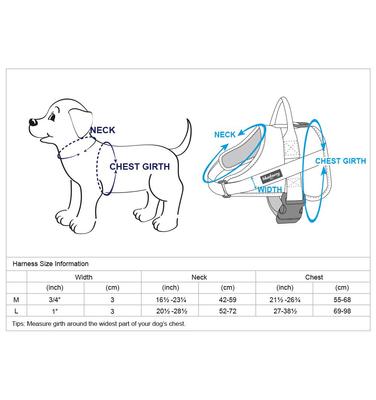 Show full view: Blueberry Pet Soft & Comfy 3M Reflective Multi-Colored Stripe Mesh Padded Service Dog Harness, Pink/Emerald/Orchid, Medium: 21.5 to 26.75-in chest slide 6 of 6