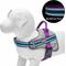 Show in main carousel: Blueberry Pet Soft & Comfy 3M Reflective Multi-Colored Stripe Mesh Padded Service Dog Harness, Violet/Celeste, Large: 27 to 38.5-in chest slide 3 of 6