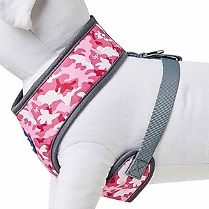 Blueberry Pet Soft & Comfy Bahamas Vacation Dog Harness Vest, Pink Camo, Medium: 19.5 to 26-in chest