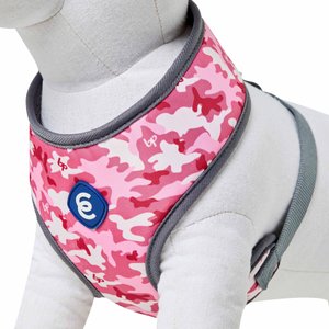 Blueberry Pet Soft & Comfy Bahamas Vacation Dog Harness Vest, Pink Camo, Small: 16 to 21-in chest