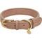 Show in main carousel: Blueberry Pet Soft & Comfy Genuine Leather Adjustable Dog Collar, Beige, Small: 12 to 15-in neck, 3/4-in wide slide 1 of 7