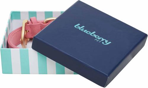 Show full view: Blueberry Pet Soft & Comfy Genuine Leather Adjustable Dog Collar, Pink, Large: 18 to 22-in neck, 1-in wide slide 2 of 7