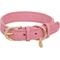 Show in main carousel: Blueberry Pet Soft & Comfy Genuine Leather Adjustable Dog Collar, Pink, Small: 12 to 15-in neck, 3/4-in wide slide 1 of 8