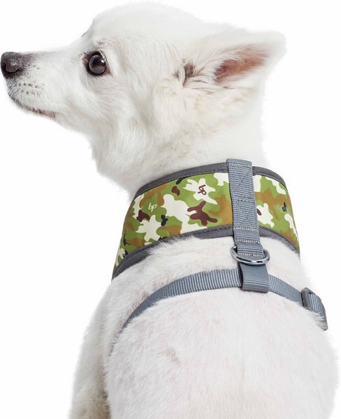Blueberry Pet Soft & Comfy Green Camo Print Camouflage Dog Harness Vest