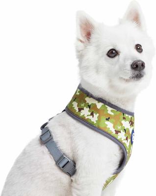 Show full view: Blueberry Pet Soft & Comfy Green Camo Print Camouflage Dog Harness Vest, Green Camo, X-Small: 13 to 16-in chest slide 2 of 7