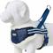 Show in main carousel: Blueberry Pet Soft & Comfy Multi Color Stripe Fleece Padded Chest Dog Harness, Blue, Small: 16.5 to 21-in chest slide 5 of 9