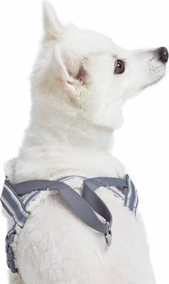 Show full view: Blueberry Pet Soft & Comfy Multi Color Stripe Fleece Padded Chest Dog Harness, Grey, Large: 30 to 38.5-in chest slide 4 of 9