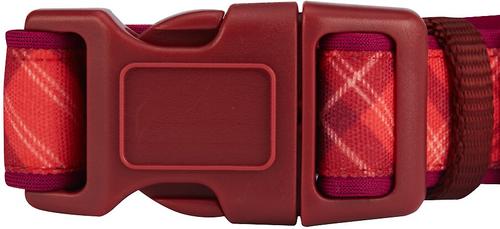 Show full view: Blueberry Pet Soft & Comfy Padded Polyester Dog Collar, Aileen Red, Large: 18 to 26-in neck, 1-in wide slide 6 of 10