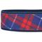 Show in main carousel: Blueberry Pet Soft & Comfy Padded Polyester Dog Collar, Navy Blue & Red Plaid, Medium: 14.5 to 20-in neck, 3/4-in wide slide 7 of 10
