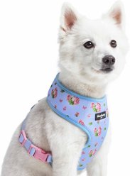 Blueberry Pet Soft & Comfy Spring Scent Inspired Floral Dog Harness Vest, Pastel Blue, X-Small: 13 to 16-in chest