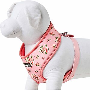 Blueberry Pet Soft & Comfy Spring Scent Inspired Floral Dog Harness Vest, Rose Baby Pink, Small: 16 to 21-in chest