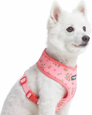 Show full view: Blueberry Pet Soft & Comfy Spring Scent Inspired Floral Dog Harness Vest, Rose Baby Pink, X-Small: 13 to 16-in chest slide 3 of 8