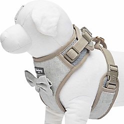 Blueberry Pet Soft & Comfy Textured Tweed Service Dog Harness Vest, Greyish Beige, Small: 16 to 21-in chest slide 2 of 6