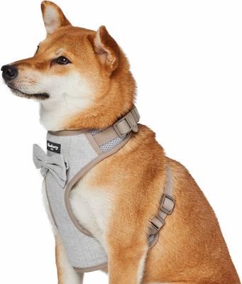 Show full view: Blueberry Pet Soft & Comfy Textured Tweed Service Dog Harness Vest, Greyish Beige, Small: 16 to 21-in chest slide 2 of 6