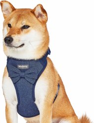 Blueberry Pet Soft & Comfy Textured Tweed Service Dog Harness Vest, Navy Blue, Medium: 19.5 to 25-in chest