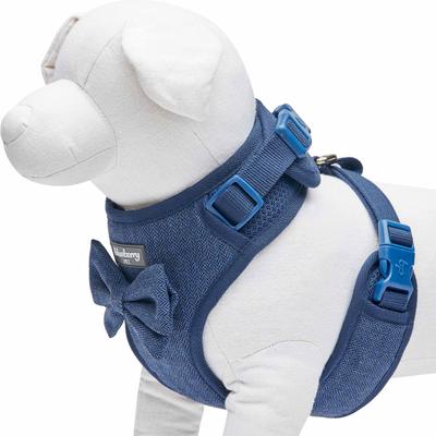 Show full view: Blueberry Pet Soft & Comfy Textured Tweed Service Dog Harness Vest, Navy Blue, Medium: 19.5 to 25-in chest slide 3 of 6